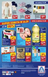 Gazetka promocyjna Aldi - Pełna oferta - Gazetka - ważna od 31.05 do 31.05.2025 - strona 38 - produkty: Orzechy włoskie, Por, Gra, 7up, Bell, Mięsne specjały, Sandał, Mirinda, O nas, Filet z piersi indyka, Pepsi, Czekolada, Syrop, Dzieci, Olej rzepakowy, Bella, Biuro, Masło, Olej, Kinder