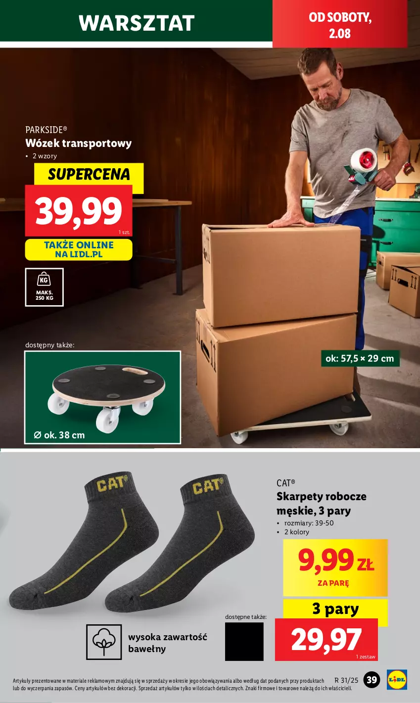 Gazetka promocyjna Lidl - GAZETKA - ważna 28.07 do 02.08.2025 - strona 43 - produkty: Karp, Parkside, Por, Sok, Sport, Tran, Wózek, Wózek transportowy