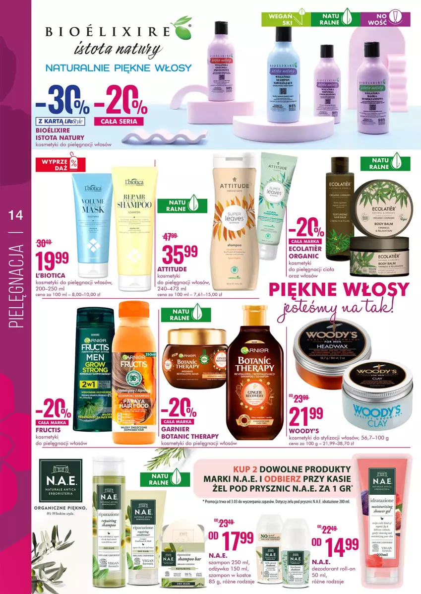 Gazetka promocyjna Super Pharm - Gazetka - ważna 03.03 do 16.03.2022 - strona 14 - produkty: Body, Cif, Dezodorant, Fa, Fructis, Garnier, Gin, Gra, Kosmetyki do pielęgnacji, Odżywka, Szampon, Taca