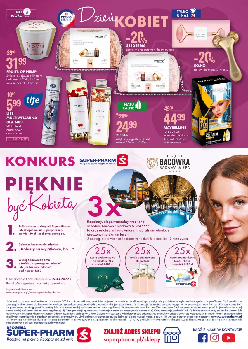 Gazetka promocyjna Super Pharm - Gazetka - ważna 03.03 do 16.03.2022 - strona 24 - produkty: Dres, Dzieci, Fa, Gra, Hugo Boss, Kosz, Olej, Roller, Woda, Zdrowie