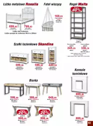 Gazetka promocyjna Bodzio - Gazetka - ważna od 30.04 do 30.04.2022 - strona 83 - produkty: Konsola, Biurka, Biurko, Materac, Tera, Regał, Komoda, Półka, Moda, Fotel