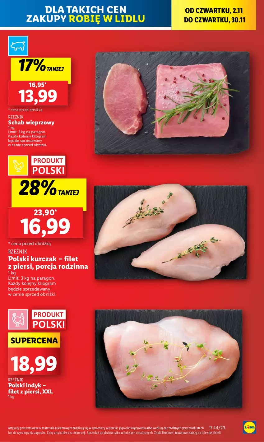 Gazetka promocyjna Lidl - GAZETKA - ważna 02.11 do 04.11.2023 - strona 5 - produkty: Gra, Kurczak, Olej, Por, Schab wieprzowy