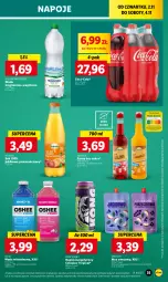 Gazetka promocyjna Lidl - GAZETKA - Gazetka - ważna od 04.11 do 04.11.2023 - strona 49 - produkty: Sok, Por, Mus, Napój energetyczny, Tropical, Coca-Cola, Napoje, Wazon, Syrop, Oshee, Woda, Napój, Magnez