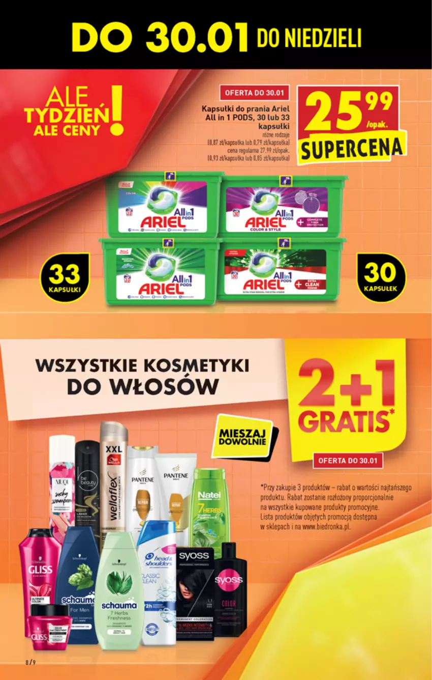 Gazetka promocyjna Biedronka - W tym tygodniu - ważna 27.01 do 02.02.2022 - strona 8 - produkty: Ariel, Kapsułki do prania, Por