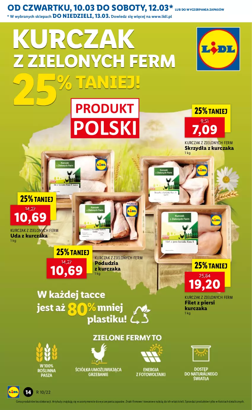 Gazetka promocyjna Lidl - GAZETKA - ważna 10.03 do 13.03.2022 - strona 14 - produkty: Filet z piersi kurczaka, Kurczak