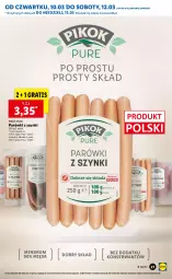 Gazetka promocyjna Lidl - GAZETKA - Gazetka - ważna od 13.03 do 13.03.2022 - strona 21 - produkty: Pur, Gra, Parówki, Parówki z szynki, PIKOK