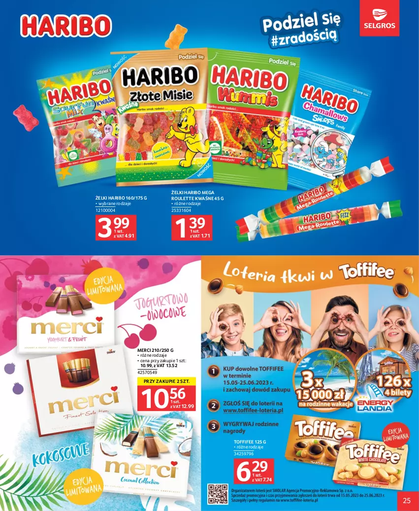 Gazetka promocyjna Selgros - Katalog Dzień Dziecka - ważna 18.05 do 31.05.2023 - strona 25 - produkty: Haribo, Merci, Toffifee