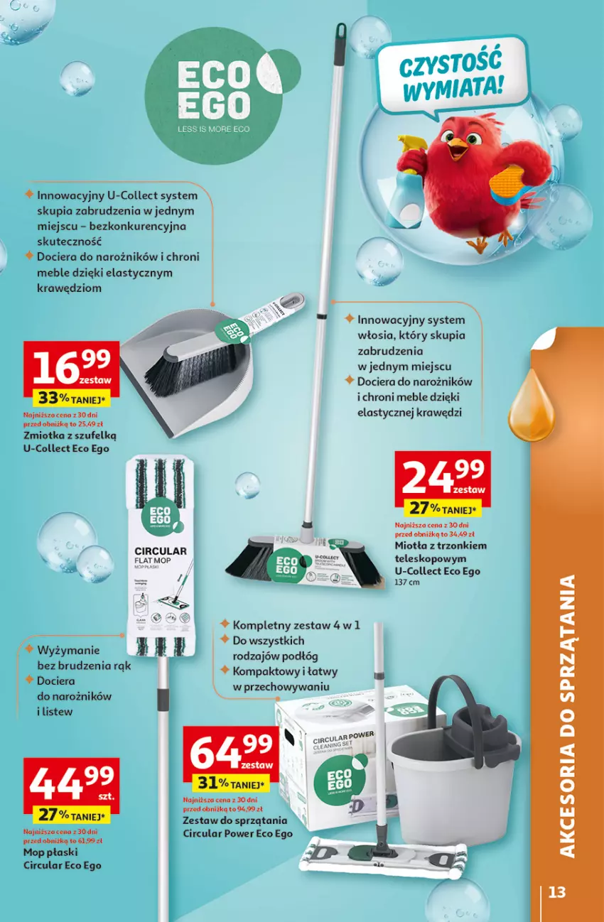 Gazetka promocyjna Auchan - Strefa Porządki Hipermarket - ważna 19.03 do 25.03.2026 - strona 13 - produkty: Acana, Meble, Miotła, Mop, Narożnik, Teleskop