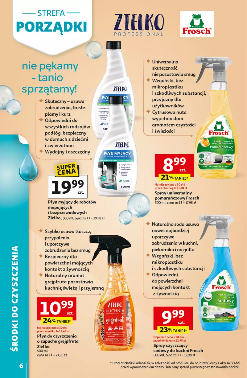 Gazetka promocyjna Auchan - Strefa Porządki Hipermarket - ważna 19.03 do 25.03.2026 - strona 6 - produkty: Fa, Frosch, Grejpfrut, Grill, Mop, Piec, Piekarnik, Por, Robot, Ser, Zwierzęta
