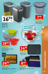 Gazetka promocyjna Auchan - Strefa Porządki Hipermarket - Gazetka - ważna od 25.03 do 25.03.2026 - strona 29 - produkty: Por, Wycieraczka, Buty, Ociekacz, Kosz, Wiadro, Miska, Kokos