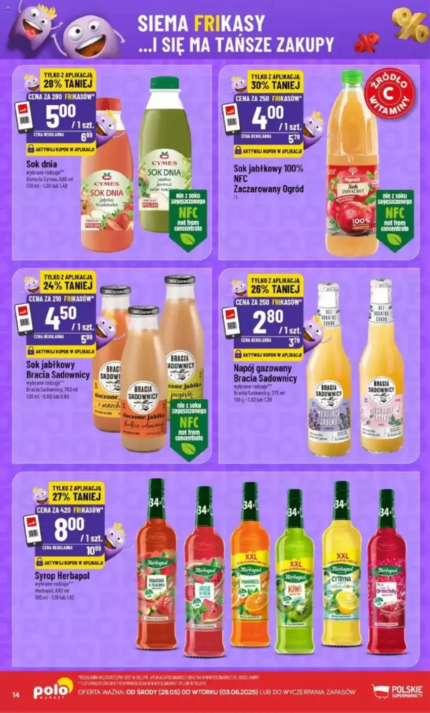 Gazetka promocyjna PoloMarket - ważna 28.05 do 03.06.2025 - strona 6 - produkty: Herbapol, Ogród, Rama, Sok, Sok jabłkowy