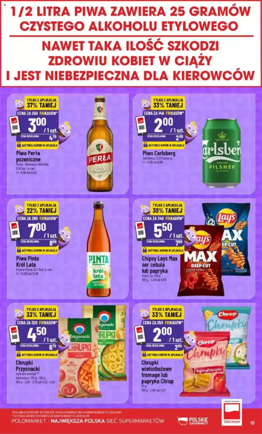 Gazetka promocyjna PoloMarket - ważna 28.05 do 03.06.2025 - strona 7 - produkty: Carlsberg, Chrupki, Perła, Piwo, Przysnacki, Pur