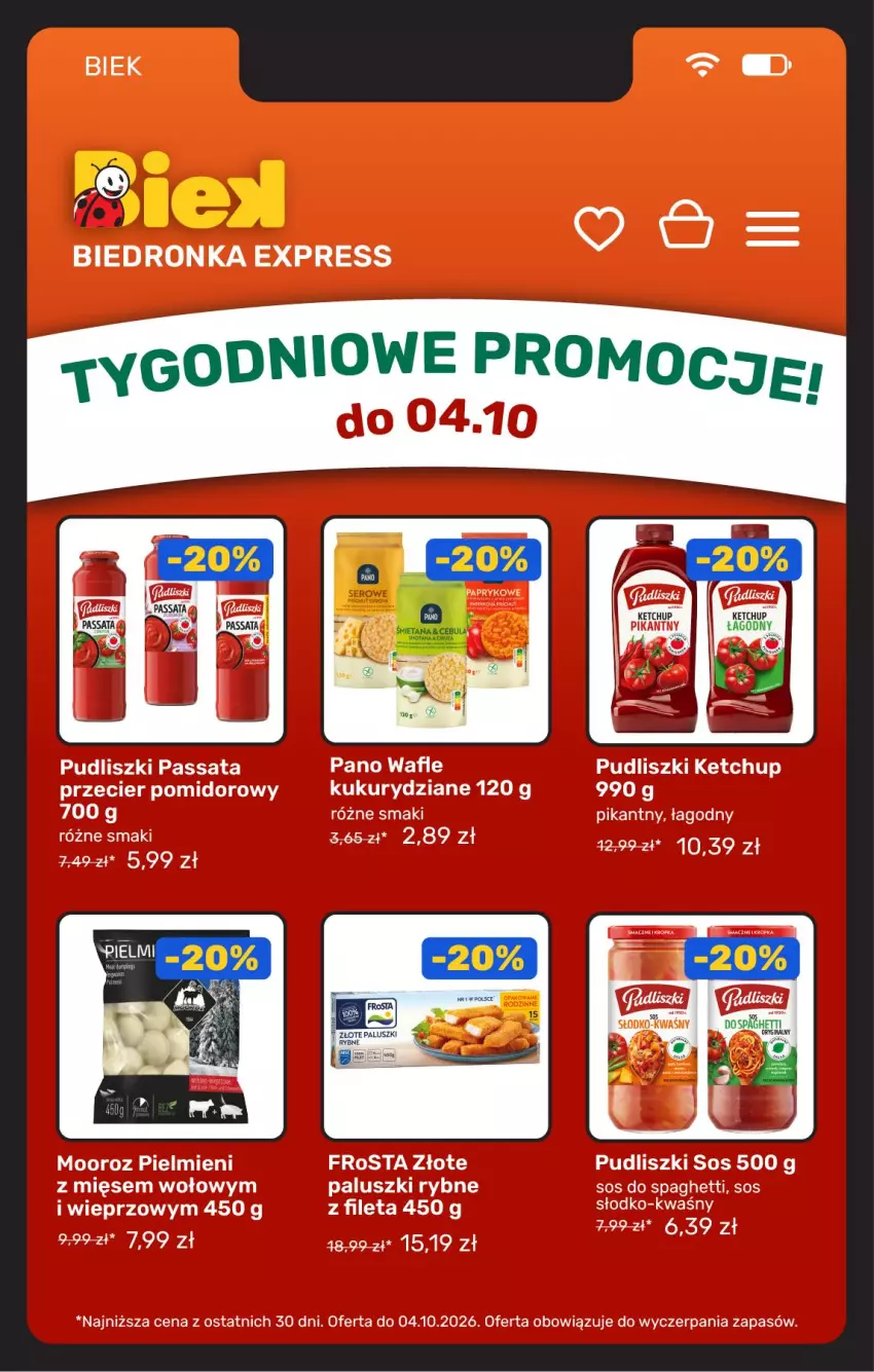 Gazetka promocyjna Biedronka - BIEK - ważna 02.10 do 09.10.2026 - strona 12 - produkty: Gin, Ketchup, Spaghetti