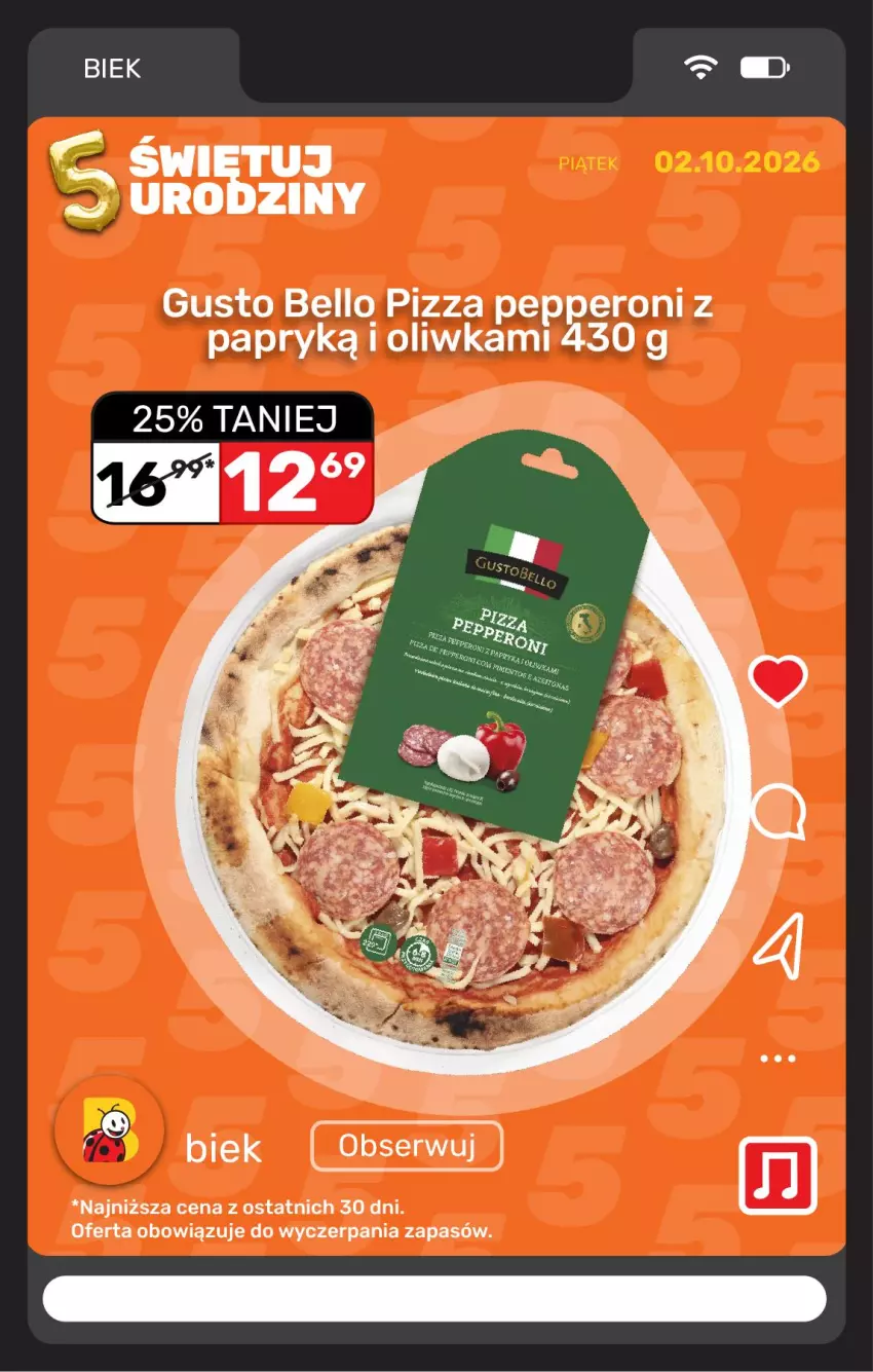 Gazetka promocyjna Biedronka - BIEK - ważna 02.10 do 09.10.2026 - strona 6 - produkty: Bell, Pizza