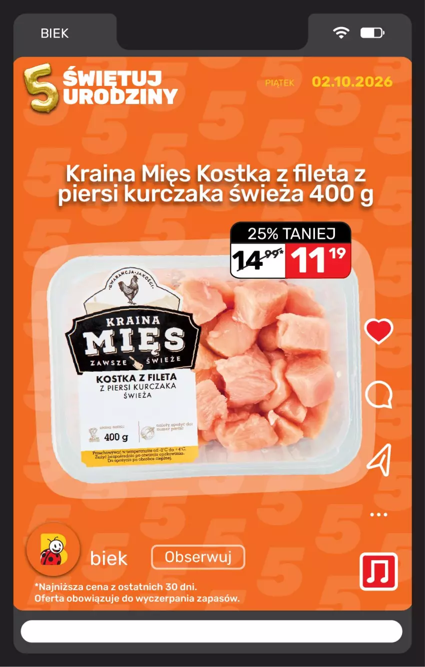 Gazetka promocyjna Biedronka - BIEK - ważna 02.10 do 09.10.2026 - strona 8 - produkty: Kurczak