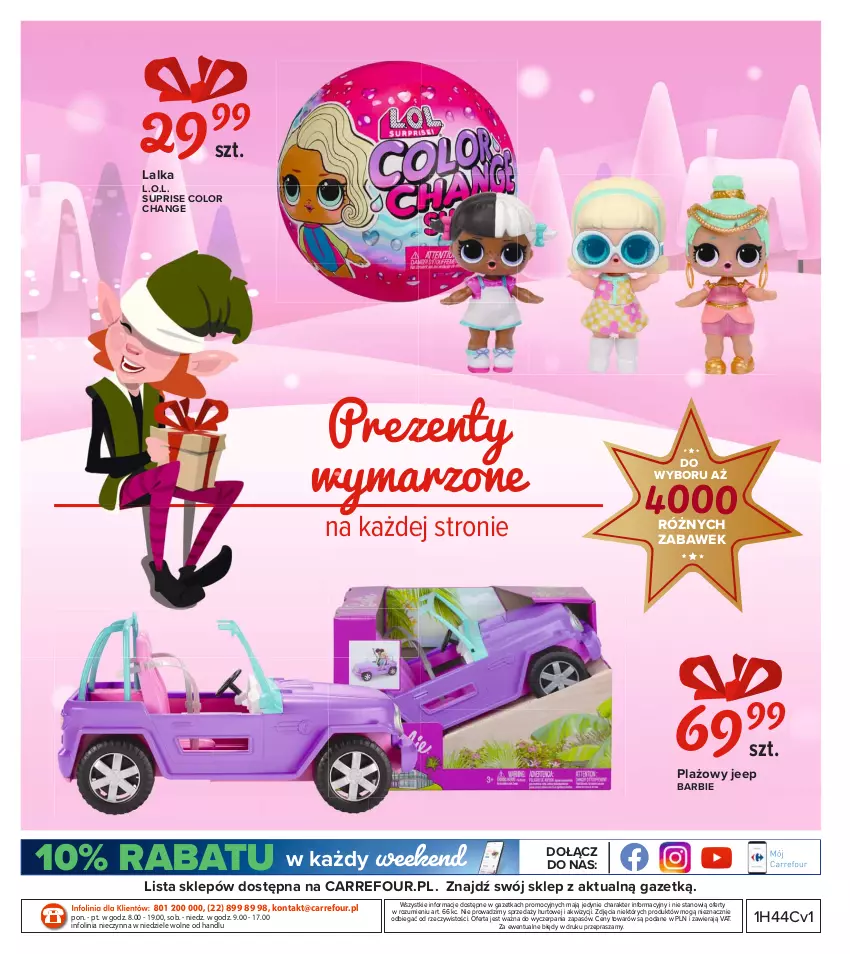 Gazetka promocyjna Carrefour - Gazetka Carrefour Zabawki - ważna 02.11 do 28.11.2021 - strona 40 - produkty: Barbie, L.O.L., Lalka, O nas