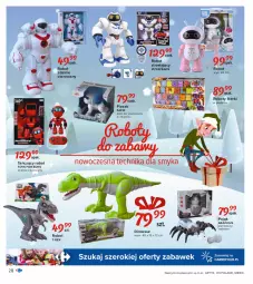 Gazetka promocyjna Carrefour - Gazetka Carrefour Zabawki - Gazetka - ważna od 28.11 do 28.11.2021 - strona 28 - produkty: Dinozaur, Robot, Zegar, Fa