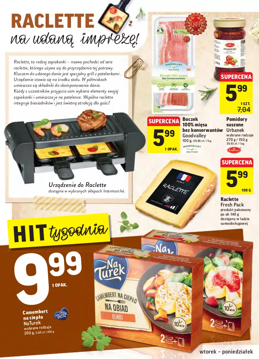 Gazetka promocyjna Intermarche - Gazetka promocyjna - ważna 15.02 do 21.02.2022 - strona 20 - produkty: Boczek, Camembert, Grill, Miska, NaTurek, Pomidory, Ser