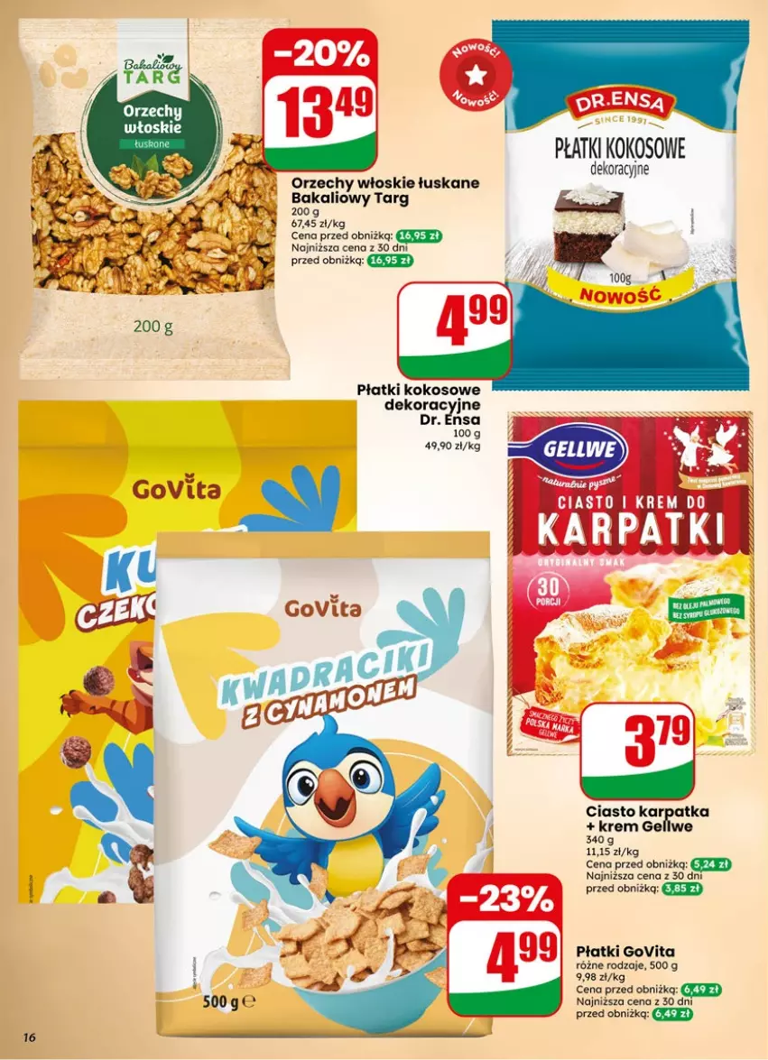 Gazetka promocyjna Dino - Gazetka 19 / 2026 - ważna 06.05 do 12.05.2026 - strona 16 - produkty: Karp, Kokos, Orzechy włoskie, Vita C