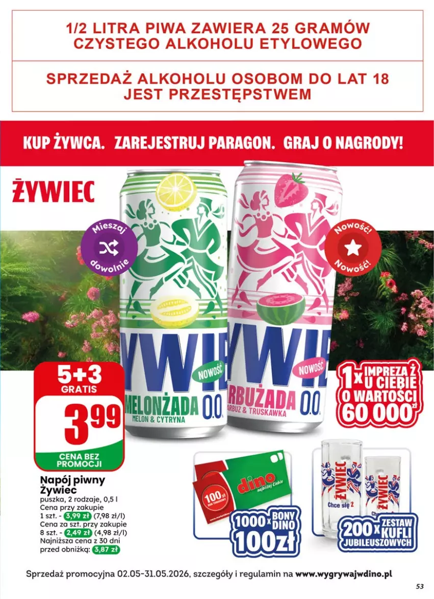 Gazetka promocyjna Dino - Gazetka 19 / 2026 - ważna 06.05 do 12.05.2026 - strona 53 - produkty: Gry, Melon, Napój
