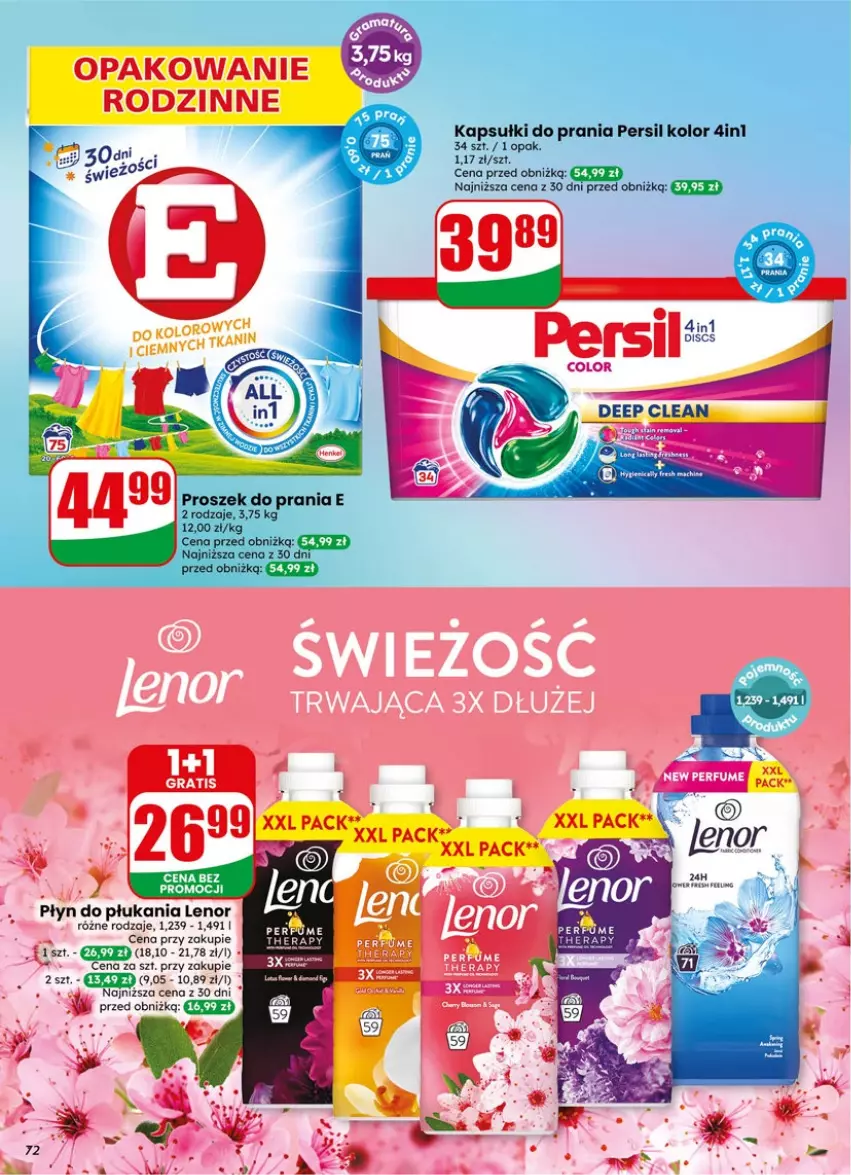 Gazetka promocyjna Dino - Gazetka 19 / 2026 - ważna 06.05 do 12.05.2026 - strona 72 - produkty: Lenor, Płyn do płukania