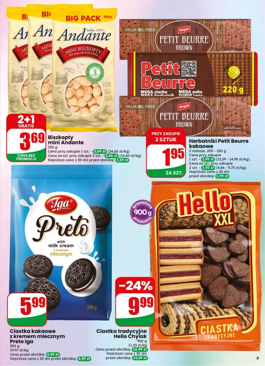 Gazetka promocyjna Dino - Gazetka 19 / 2026 - ważna 06.05 do 12.05.2026 - strona 9 - produkty: AEG, Ciastka, Herbatniki, Herbatniki Petit Beurre, Kakao, Por