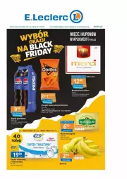 Gazetka promocyjna E Leclerc - Gazetka - ważna od 30.11 do 30.11.2024 - strona 1 - produkty: Banany, Papier, Chrupki, Papier toaletowy, Napój gazowany, Napój