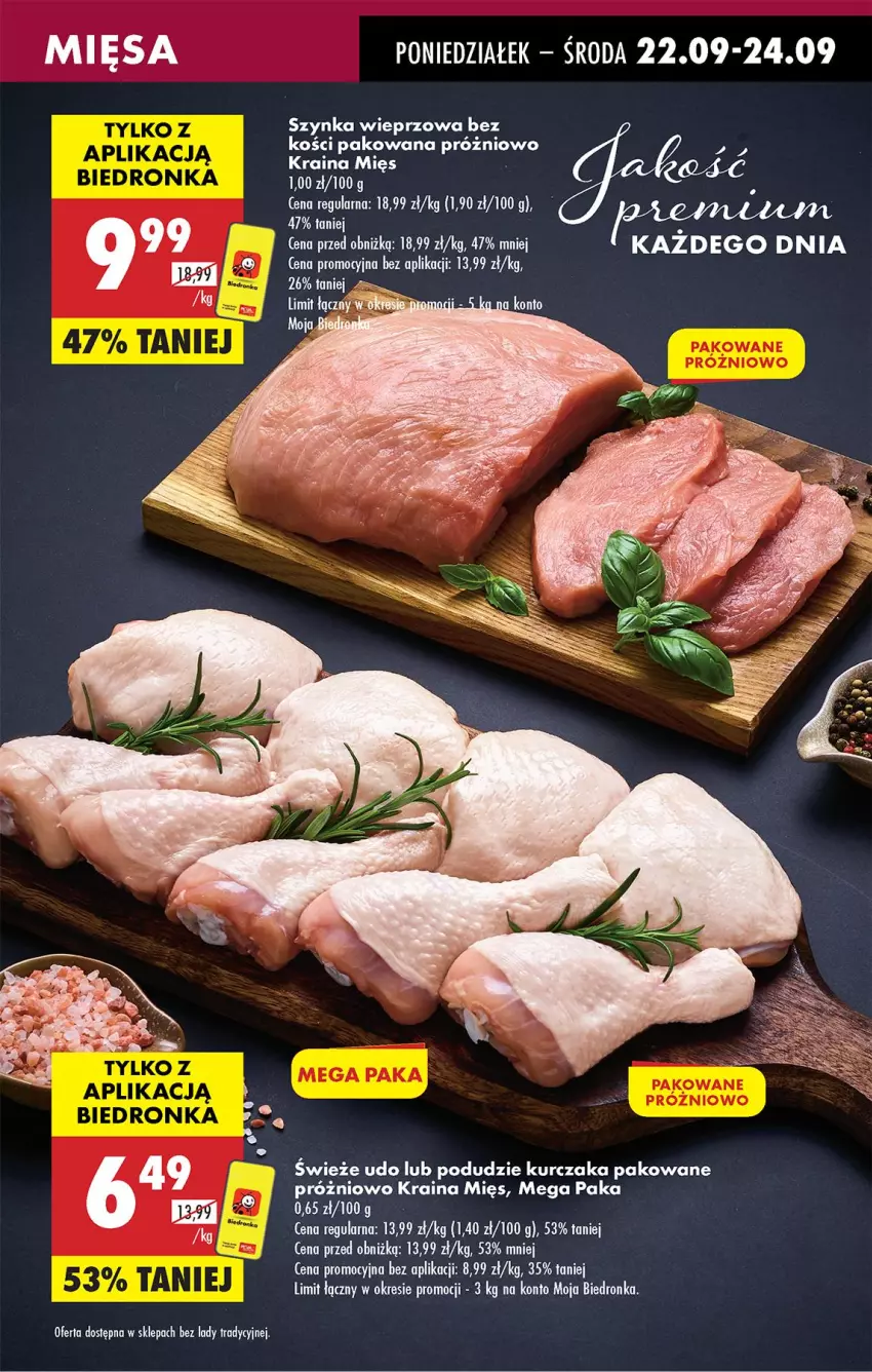 Gazetka promocyjna Biedronka - Od Poniedziałku - ważna 22.09 do 27.09.2025 - strona 17 - produkty: Kurczak, Szynka, Szynka wieprzowa