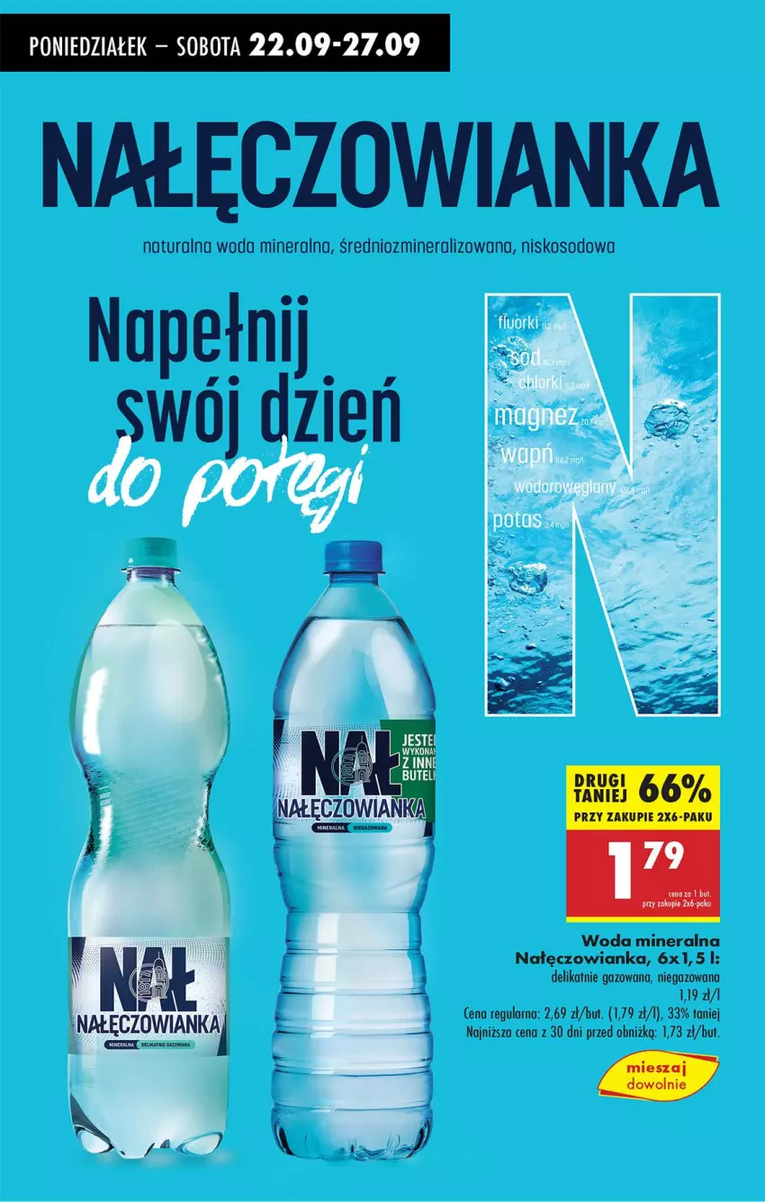 Gazetka promocyjna Biedronka - Od Poniedziałku - ważna 22.09 do 27.09.2025 - strona 71 - produkty: Nałęczowianka, Woda, Woda mineralna