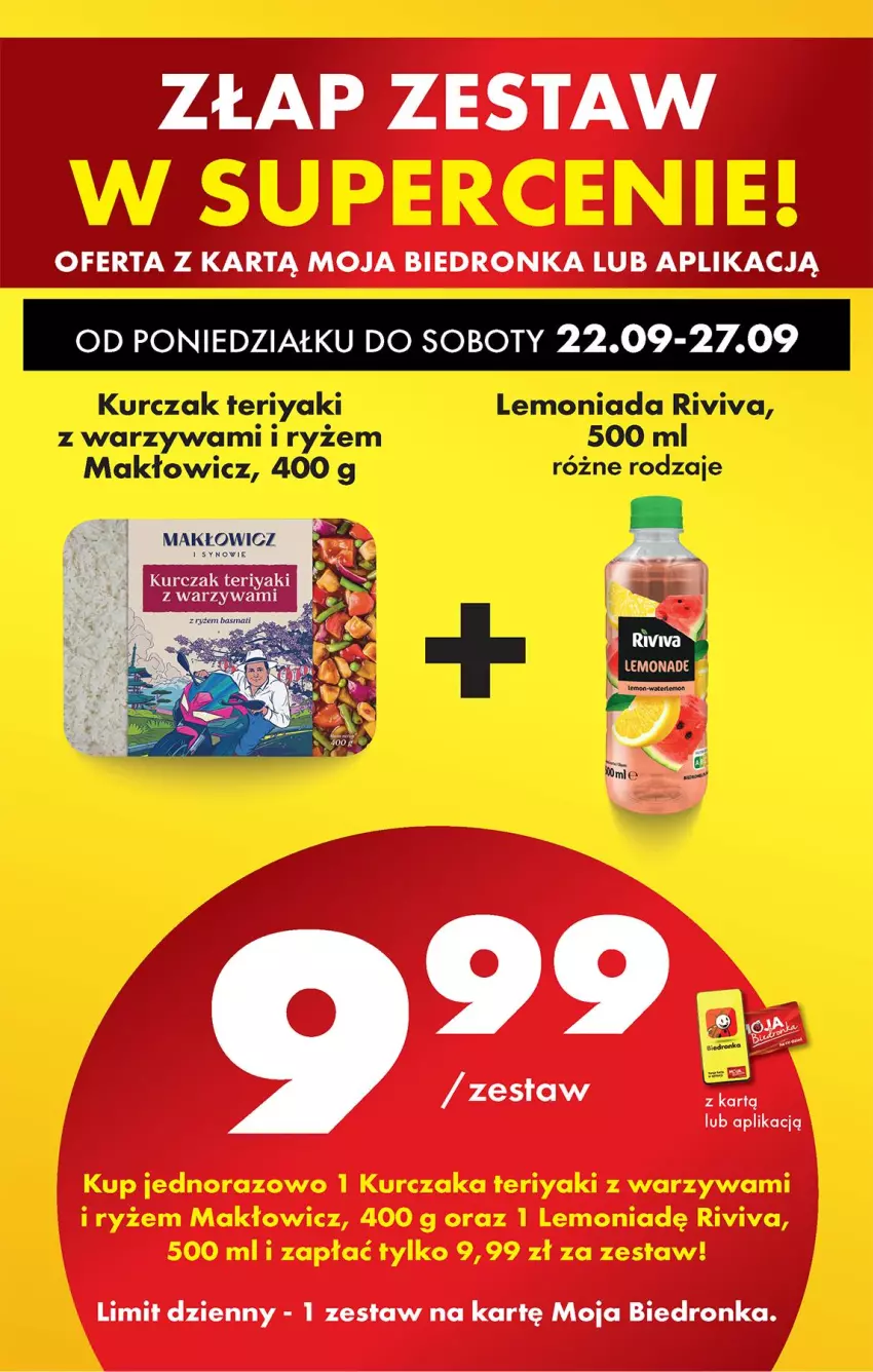 Gazetka promocyjna Biedronka - Od Poniedziałku - ważna 22.09 do 27.09.2025 - strona 80 - produkty: Kurczak, Lemoniada, Ryż, Warzywa