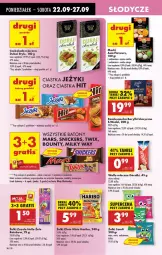 Gazetka promocyjna Biedronka - Od Poniedziałku - Gazetka - ważna od 27.09 do 27.09.2025 - strona 42 - produkty: Ciastka, Por, Gra, Milky Way, Bounty, Twix, Snickers, Wafle, Czekolada mleczna, Czekolada, Mars, Baton, Haribo, Mango, Góralki, Baryłki