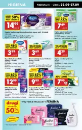 Gazetka promocyjna Biedronka - Od Poniedziałku - Gazetka - ważna od 27.09 do 27.09.2025 - strona 53 - produkty: Naturell, Rum, BIC, Papier, Tera, Papier toaletowy, Ręcznik, Rolki, Chusteczki, Always, Podpaski, Wkładki, Naturella