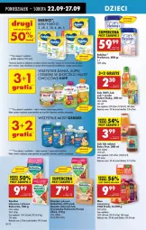 Gazetka promocyjna Biedronka - Od Poniedziałku - Gazetka - ważna od 27.09 do 27.09.2025 - strona 54 - produkty: Sok, Ryż, Por, Gra, BoboVita, Leon, Dzieci, Woda, Karmi, Nektar, BEBILON