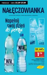 Gazetka promocyjna Biedronka - Od Poniedziałku - Gazetka - ważna od 27.09 do 27.09.2025 - strona 71 - produkty: Nałęczowianka, Woda mineralna, Woda