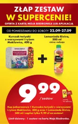 Gazetka promocyjna Biedronka - Od Poniedziałku - Gazetka - ważna od 27.09 do 27.09.2025 - strona 80 - produkty: Kurczak, Warzywa, Ryż, Lemoniada
