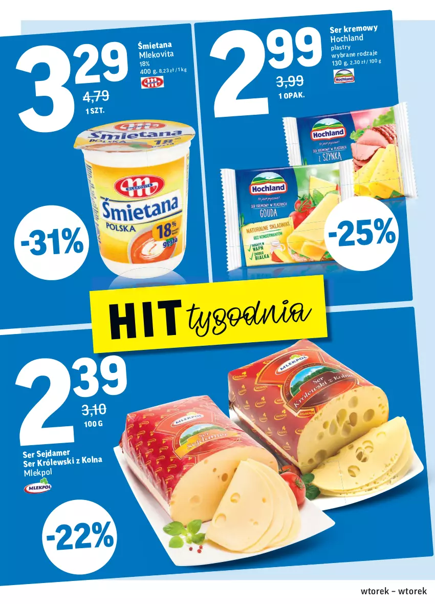 Gazetka promocyjna Intermarche - Wszystkich świętych - ważna 26.10 do 02.11.2021 - strona 20 - produkty: Hochland, Mleko, Mlekovita, Sejdamer, Ser, Zott