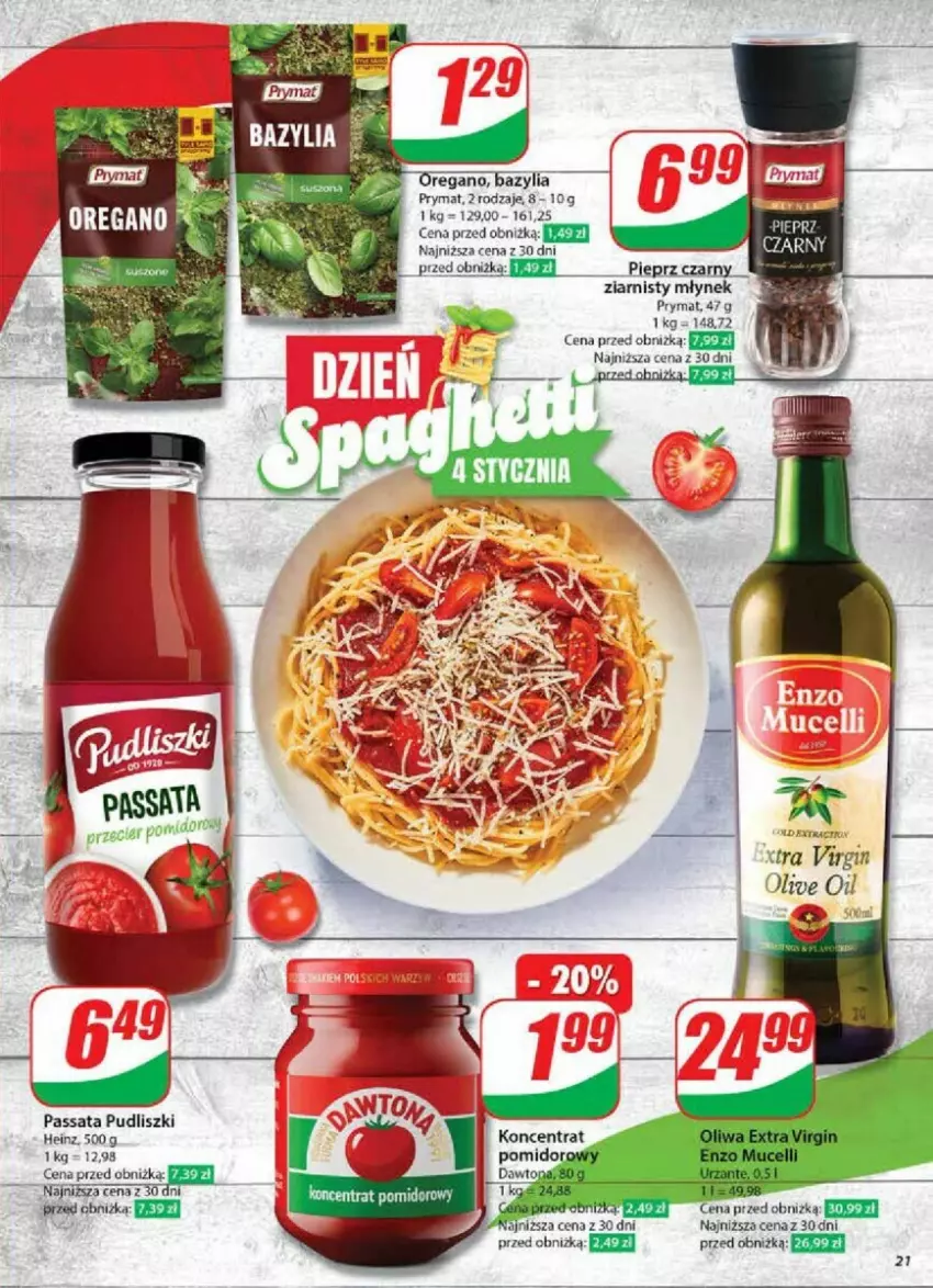 Gazetka promocyjna Dino - ważna 02.01 do 07.01.2025 - strona 14 - produkty: Bazyl, Bazylia, Fa, Gin, Heinz, Młynek, Pieprz, Prymat, Pudliszki