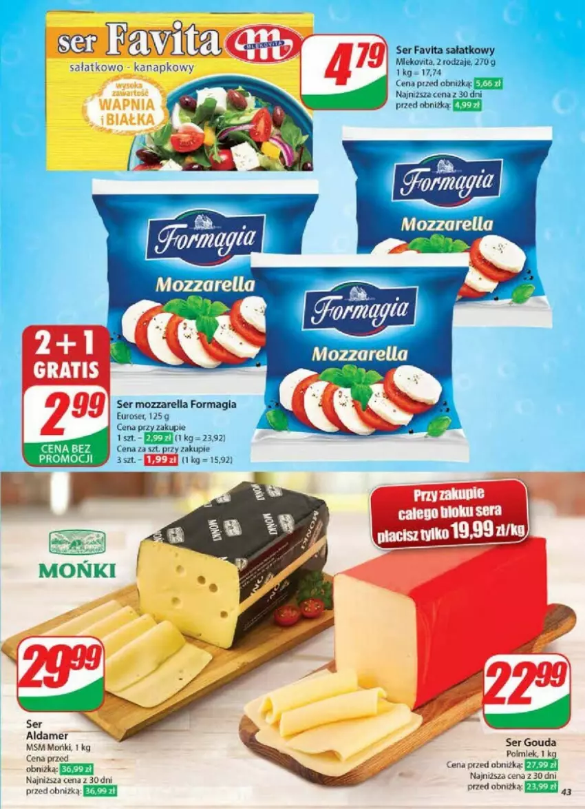 Gazetka promocyjna Dino - ważna 02.01 do 07.01.2025 - strona 38 - produkty: Fa, Favita, Mleko, Mlekovita, Mozzarella, Sałat, Ser