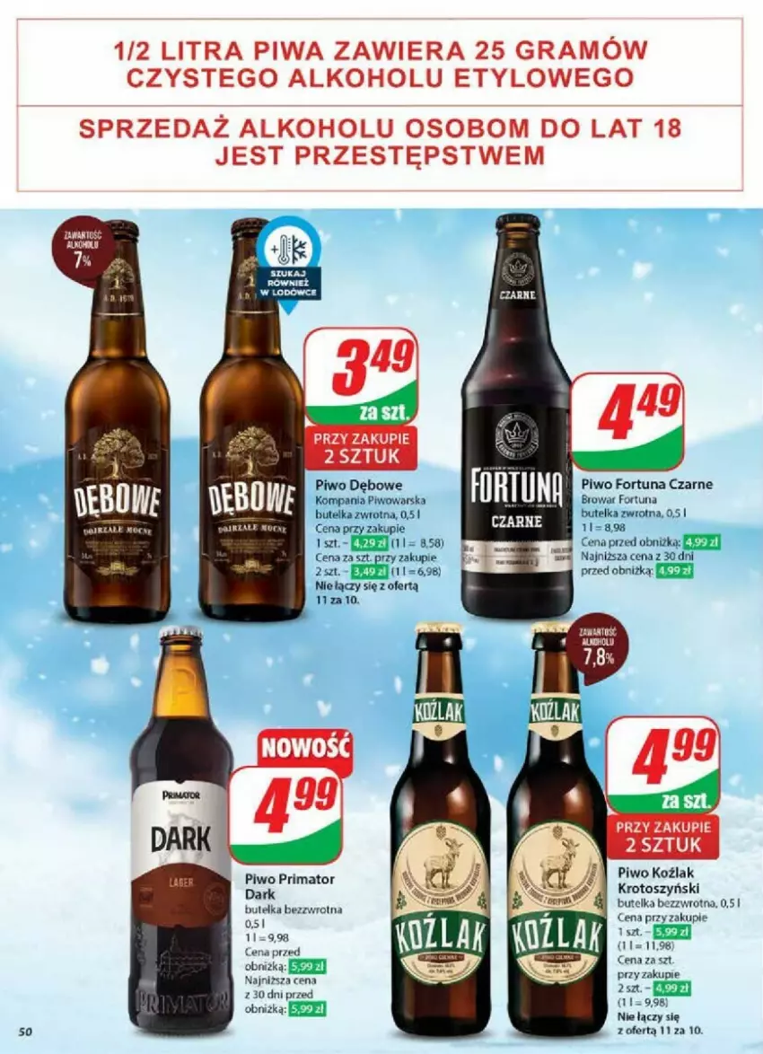 Gazetka promocyjna Dino - ważna 02.01 do 07.01.2025 - strona 46 - produkty: Fortuna, Gra, Piwa, Piwo, Prima