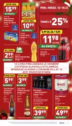 Gazetka promocyjna Aldi - Pełny katalog - Gazetka - ważna od 18.12 do 18.12.2022 - strona 19 - produkty: Piwa, Piwo, Sok, Ser, Por, Gra, Bourbon, Coca-Cola, Tymbark, Napój, Nektar