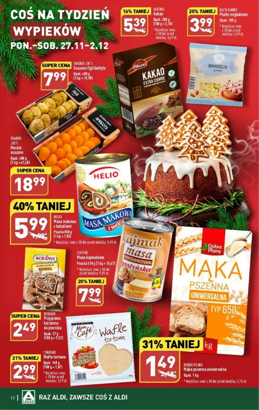 Gazetka promocyjna Aldi - ważna 27.11 do 02.12.2023 - strona 4 - produkty: Daktyle, Fa, Figi, Helio, Piernik