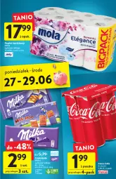 Gazetka promocyjna Intermarche - Start Tygodnia - Gazetka - ważna od 29.06 do 29.06.2022 - strona 39 - produkty: Papier, Coca-Cola, Papier toaletowy, Czekolada, Mola, Milka