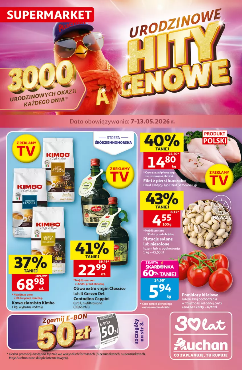 Gazetka promocyjna Auchan - 30 Lat Supermarket - ważna 07.05 do 13.05.2026 - strona 1 - produkty: Fa