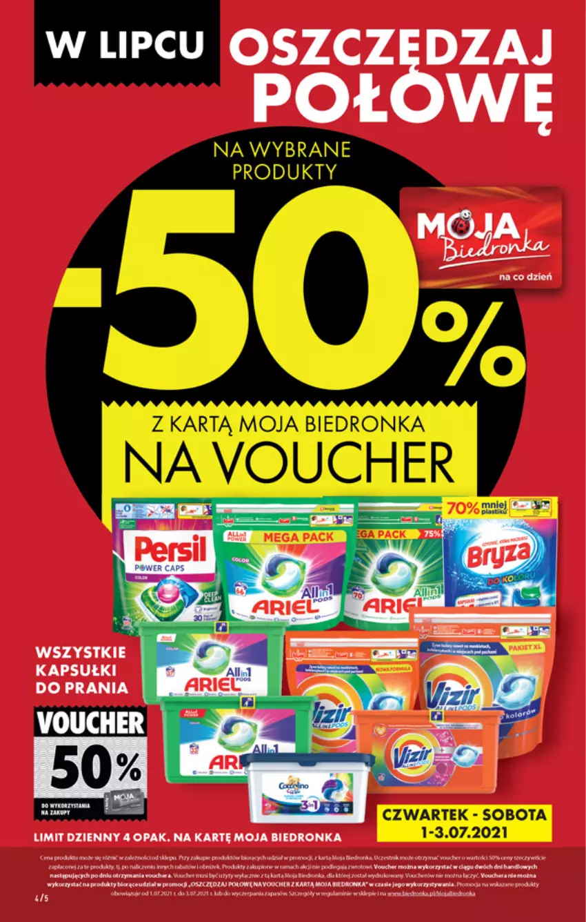 Gazetka promocyjna Biedronka - W tym tygodniu - ważna 01.07 do 07.07.2021 - strona 4 - produkty: Kapsułki do prania, Koc, Piast, Wino