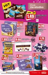 Gazetka promocyjna Topaz - Gazetka - Gazetka - ważna od 26.01 do 26.01.2022 - strona 13 - produkty: Ciastka, Top, Sok, Mop, Cukier, Praliny, Mleczko, Czekolada, Baton, Aksam, Cukierki, Haribo, Brownie, Milka, Baryłki