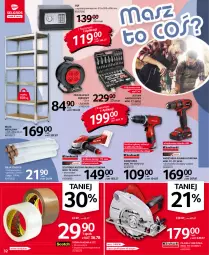 Gazetka promocyjna Selgros - Oferta przemysłowa - Gazetka - ważna od 13.10 do 13.10.2021 - strona 32 - produkty: Top, Latarka LED, Sejf, Szlifierka kątowa, Tran, Tarka, Regał, Wkręt, Wkrętarka, Taśma pakowa, Latarka, Szlifierka, Pilarka tarczowa, Waga, Zestaw narzędzi, Regał metalowy, Akumulator