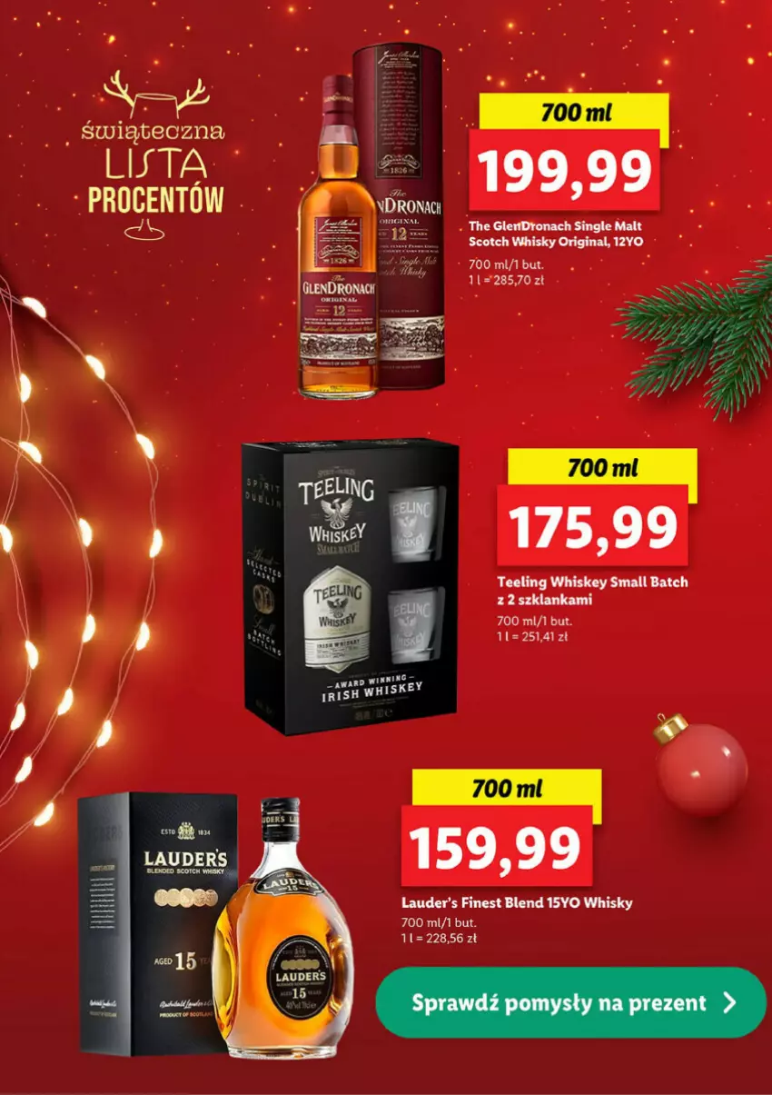 Gazetka promocyjna Lidl - ważna 05.12 do 24.12.2024 - strona 4 - produkty: Gin, Szklanka, Whiskey, Whisky