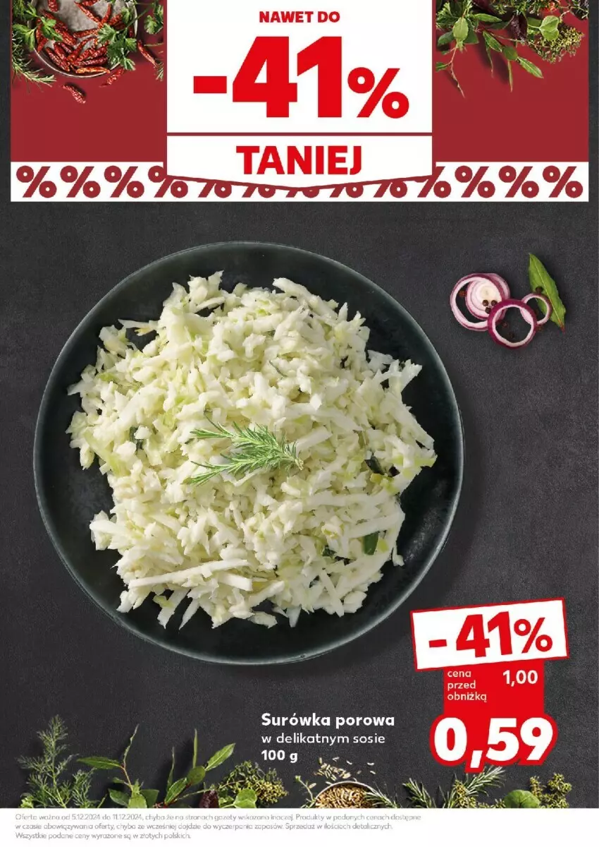 Gazetka promocyjna Kaufland - ważna 09.12 do 11.12.2024 - strona 14 - produkty: Por, Sos, Surówka