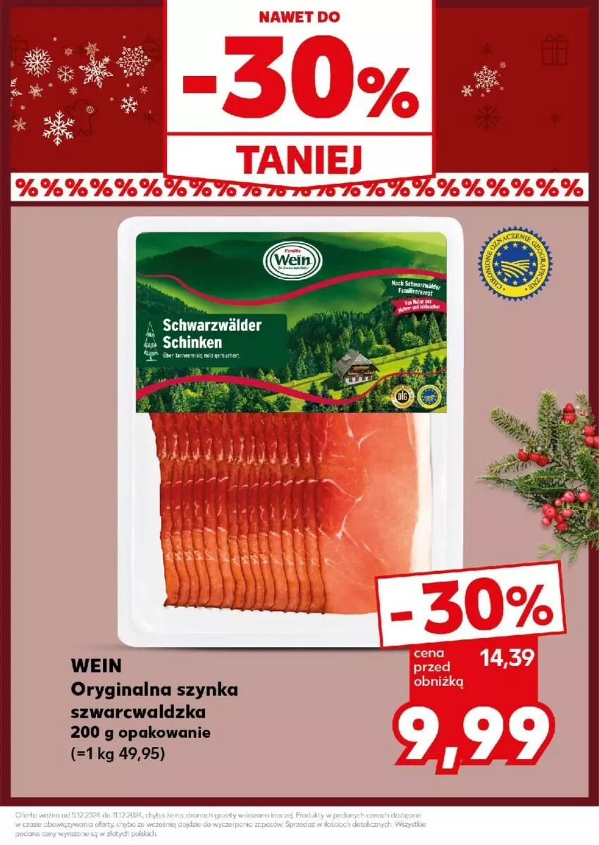 Gazetka promocyjna Kaufland - ważna 09.12 do 11.12.2024 - strona 18 - produkty: Gin, Szynka