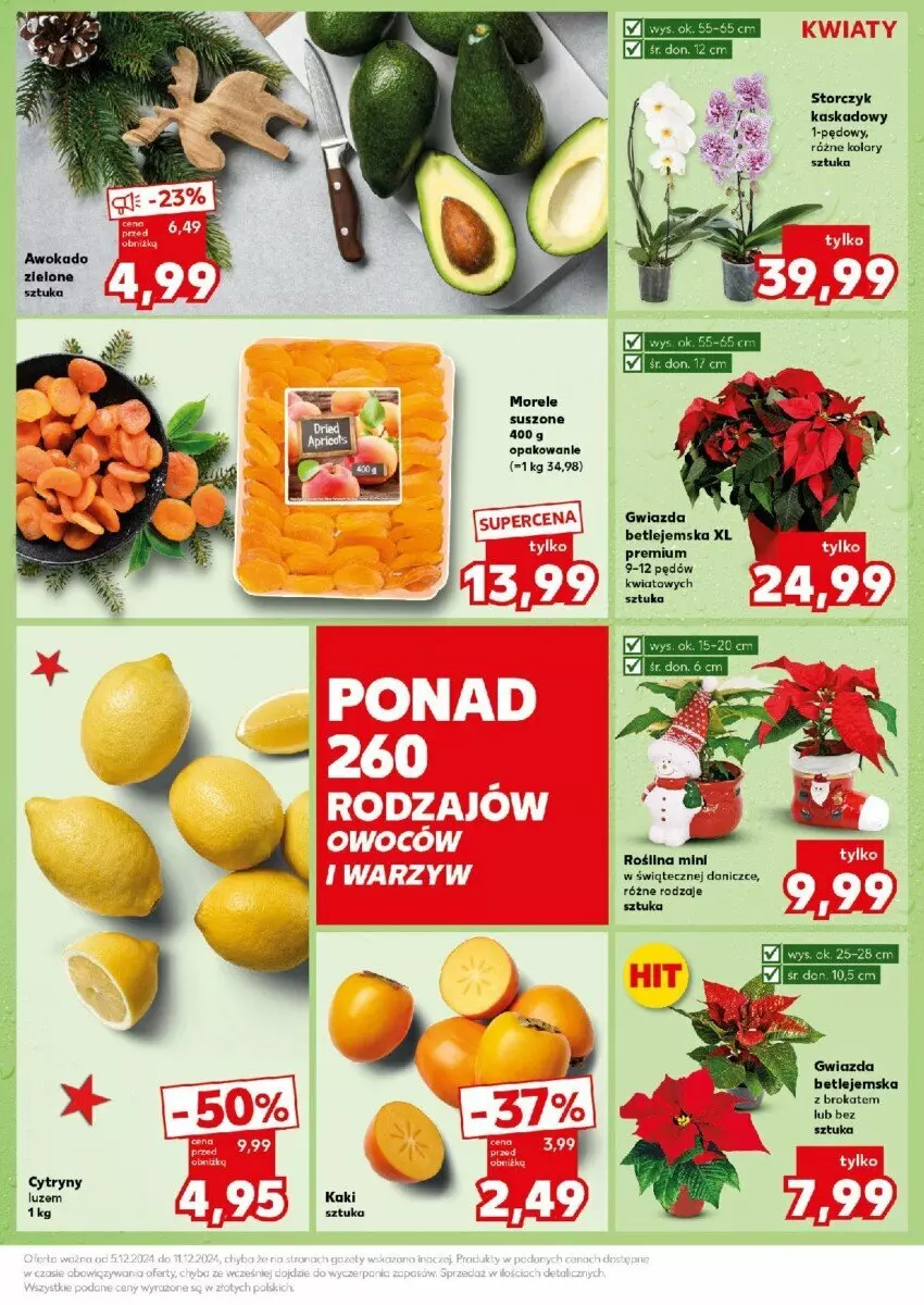 Gazetka promocyjna Kaufland - ważna 09.12 do 11.12.2024 - strona 3 - produkty: Cytryny, Gwiazda, Kaki, Kask, Storczyk